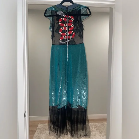 Gucci Blue Sequin Runway Dress 4 - Picture 6 of 9